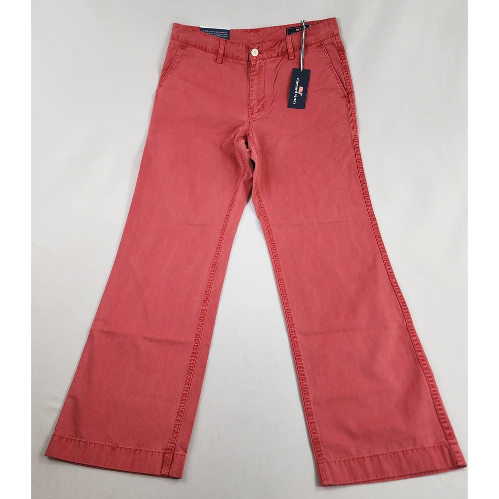 Vineyard Vines Island Pant Mens 32x32 Jetty Red Classic Fit Chino 1P0168-628-322